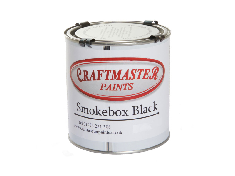 Craftmaster Smokebox Black Paint Satin - 1Ltr