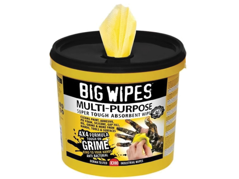 Multi-Purpose "Big Wipes" Bucket of 300