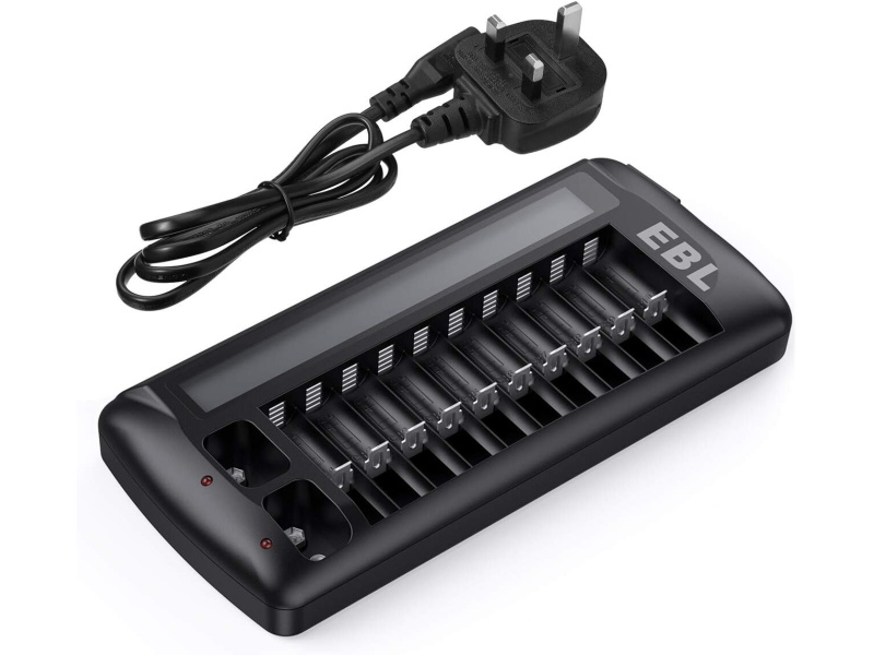 EBL Multi AA/AAA/9v Battery Charger 10+2 slots