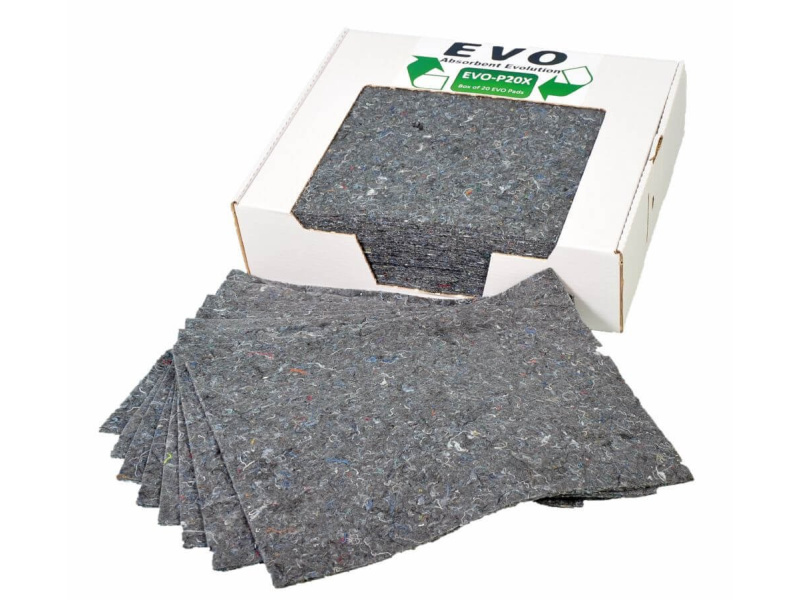 EVO Absorbent Pads - Absorbs 26L -  Box Pack of 20