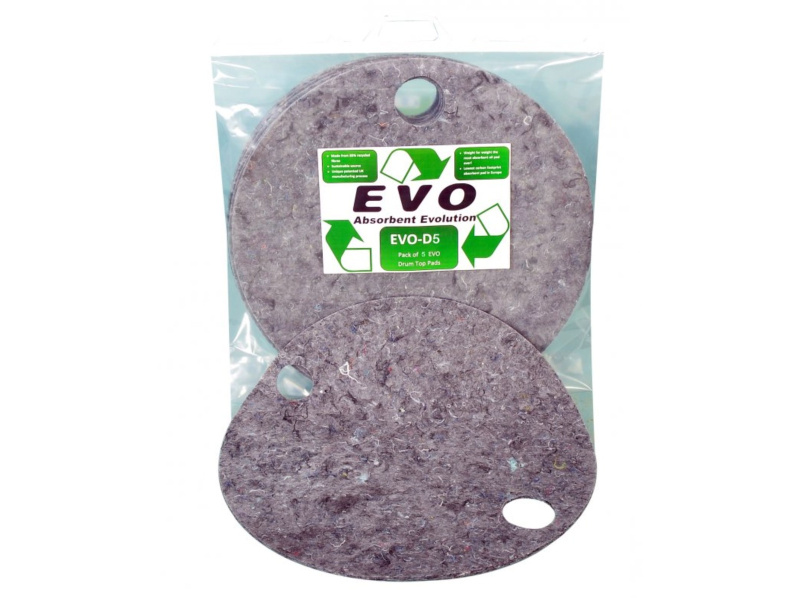 EVO Absorbent Drum Top Pad - Absorbs - 8L - Pack of 5