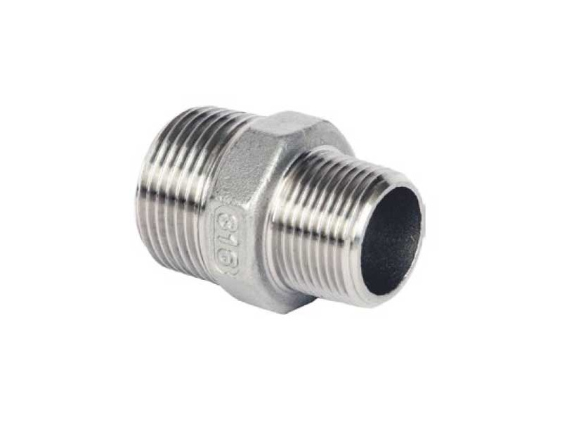 1 1/4" x 1" BSP S/Steel Reducing Hexagon Nipple 150p PSI