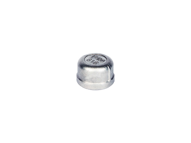 1/4" BSP S/Steel Round Cap 150 PSI