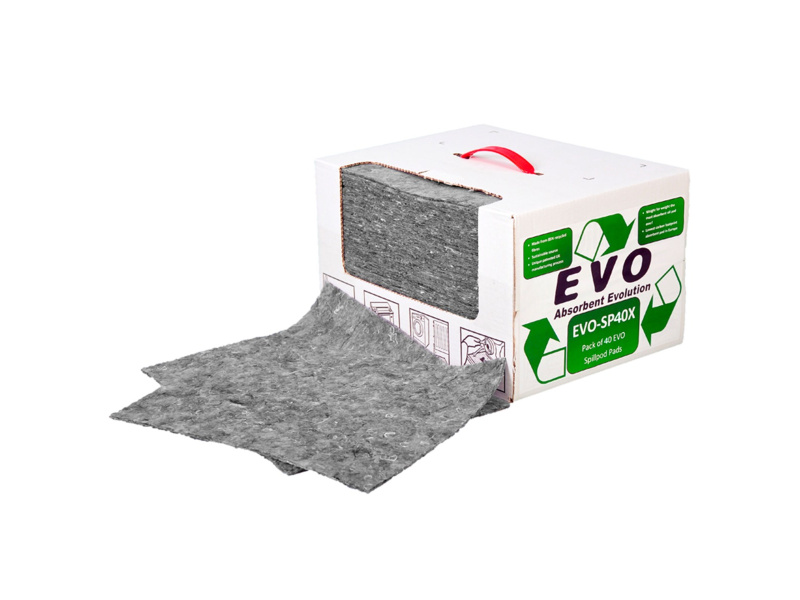 SpillPod Pads - Absorbs 31L - 31 x 39 x 1cm - Dispenser Box