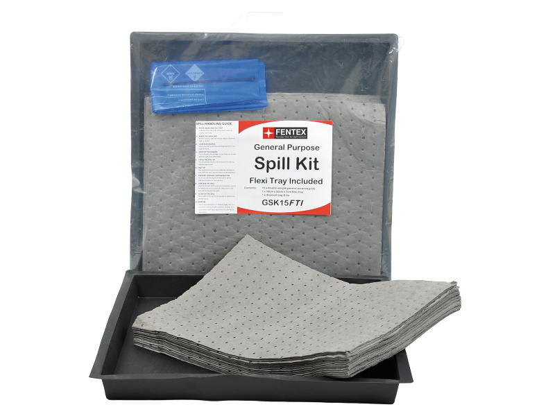 15L GP Spill Kit c/w 52cm x 52cm Flexi Tray