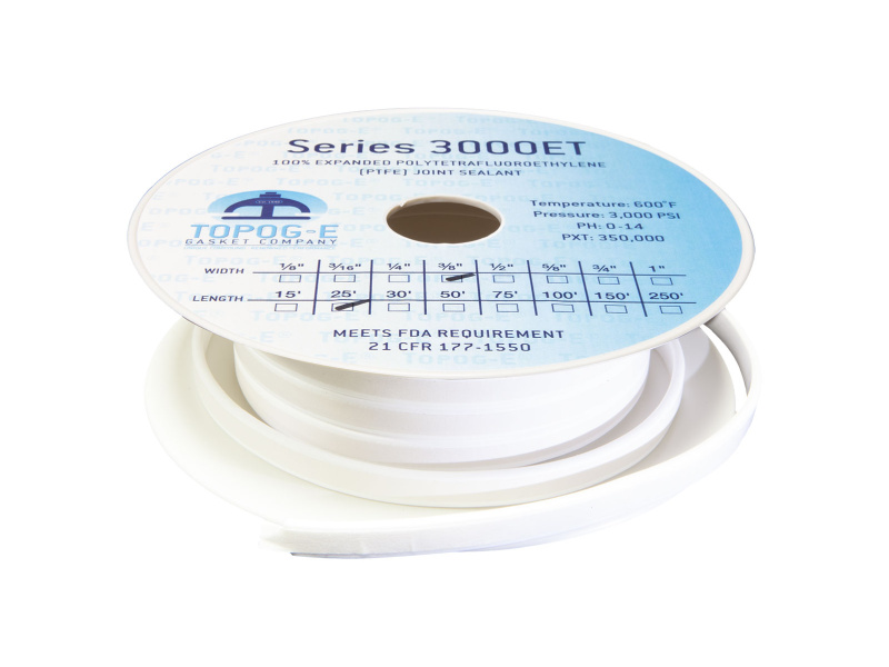 Expanded PTFE 3mm x 1.5mm x 30m