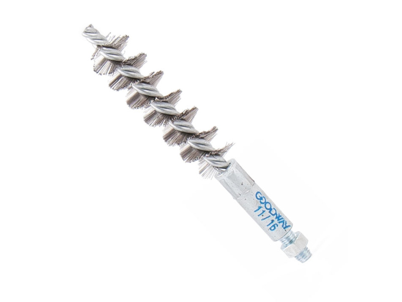 11/16" Dia.S/Steel Wire Brush C/W Male Connection 1/4-28 UNF