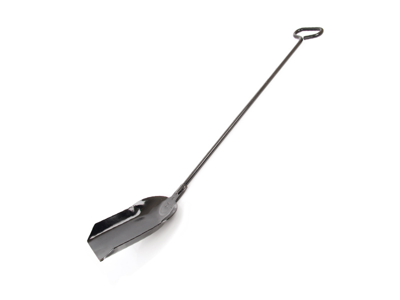 Clinker Shovel 6" x 10" x 5ft  - Metal Long Handle (D)