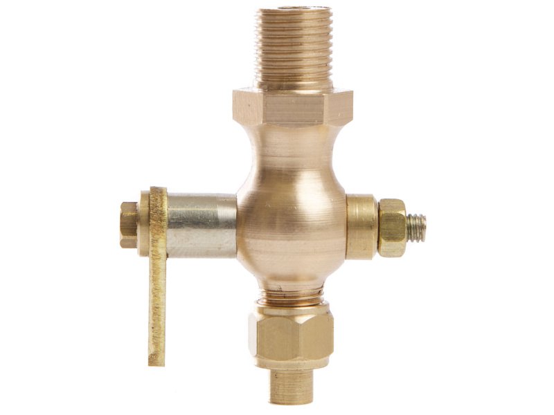 5/8" (Globe) Cylinder Drain Cock Thread Size 1/8" BSPP