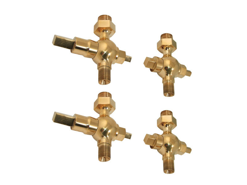 Aveling Cylinder Drain Cocks Slide Valve - Set of 4