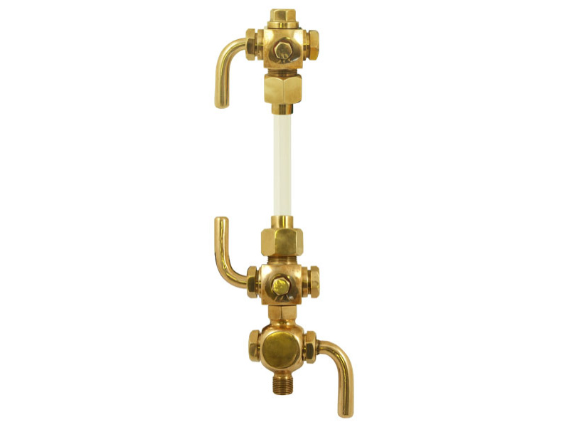 Water Gauge Set with drain 1/2"BSP 5/8"Glass