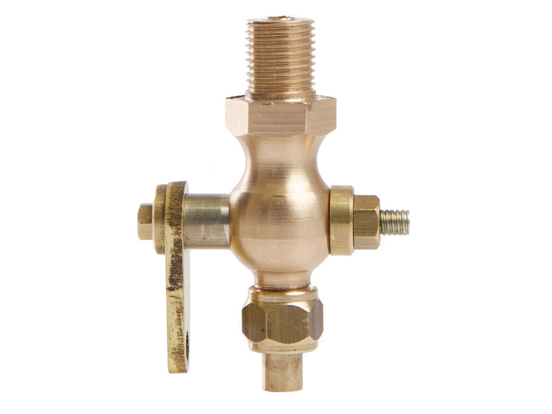 1/2"(Globe)Cylinder Drain Cock Thread Size 5/16" Dia. 32 TPI