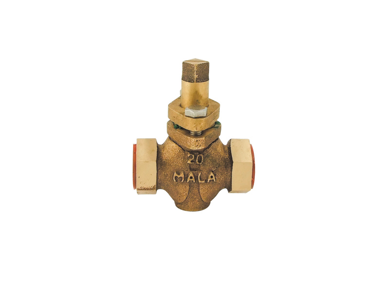 3/4" BSP 2 Way Gland Packed Bronze Plug Valve