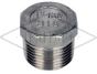 1 1/2" BSP S/Steel Hexagon Head Plug 150 PSI