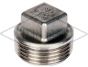 1" BSP S/Steel Square Head Plug 150 PSI