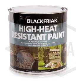 Blackfriars Heat Resistant Paint Black - 2.5Ltr