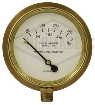 5" Dial Heritage Pressure Gauge 0-320psig