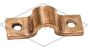 3/8" Pipe Fastening Bracket - Single - Small - Copper
