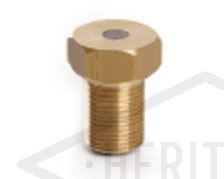 1/4" BSPP Model Fusible Plug - 5/8" Long Thread