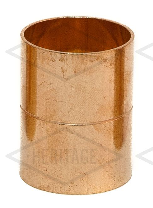 Plain Copper Straight Coupling  for Tundish 35mm