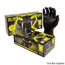 Box of 100 Black Mamba Disposable Nitrile Gloves  - Medium