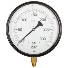 8" Dial Pressure Gauge 0-300 PSI/Bar 3/8" BSP Bottom Connection