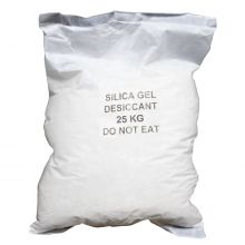 White Silica Gel in a Sewn Cotton Bag  : 1 x 25Kg Bags