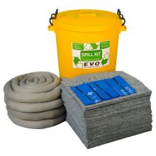 Universal Spill Kit - Plastic Drum - Absorbs 90L