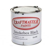 Craftmaster Gloss Black Smokebox Paint - 1 Ltr