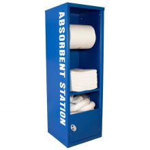 Fully Stocked Oil & Fuel Absorbent Station - 46 x 50 x 160 cm
