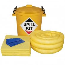Chemical Spill Kit - Plastic Drum - Absorbs 65L