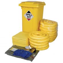 Chemical Spill Kit - Wheelie-bin - Absorbs 250L