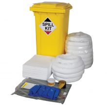 Oil & Fuel Spill Kit - Wheelie-bin - Absorbs 250L