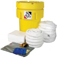 Oil & Fuel Spill Kit - Overpack Drum - Absorbs 250L