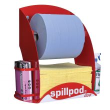 SpillPod Duo (Chemical) - Blue 2-ply 1000 Sheet Paper Roll