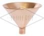Round Copper Tundish with 28mm Dia. Plain Tail