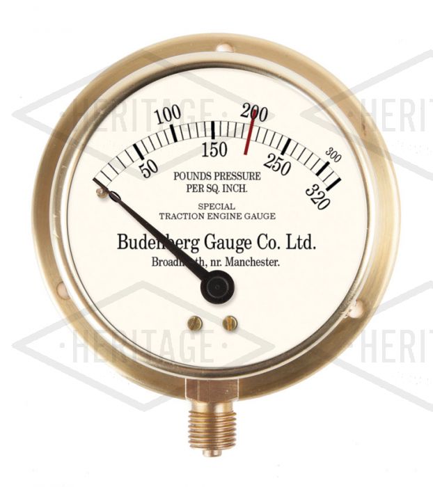 3" Dial New Heritage Pressure Gauge - Budenburg Gauge Co.Ltd