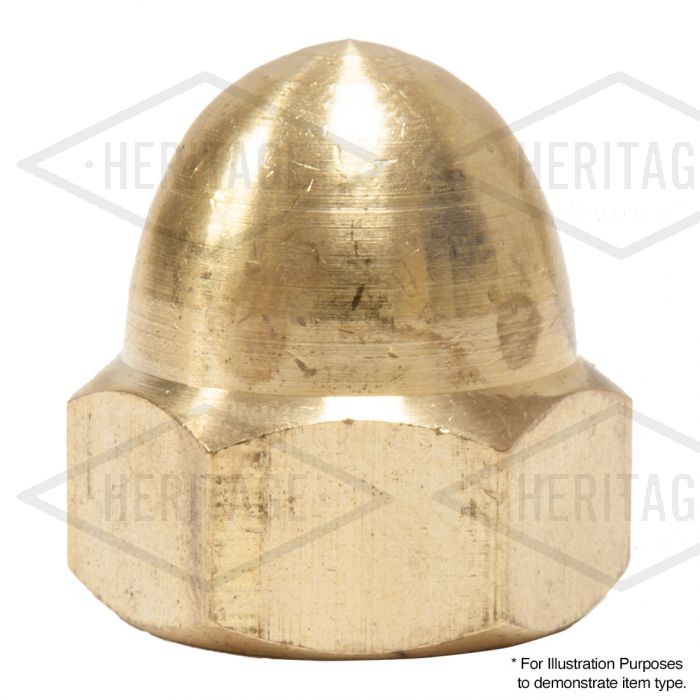 12mm Domed Brass Nut