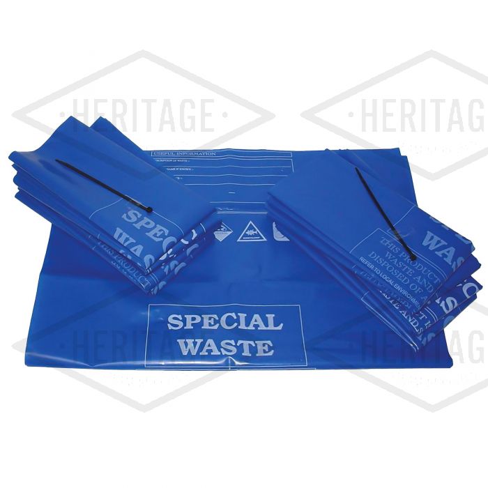 Premium Disposal Bags and Ties - 60cm x 110cm - Pack of 50