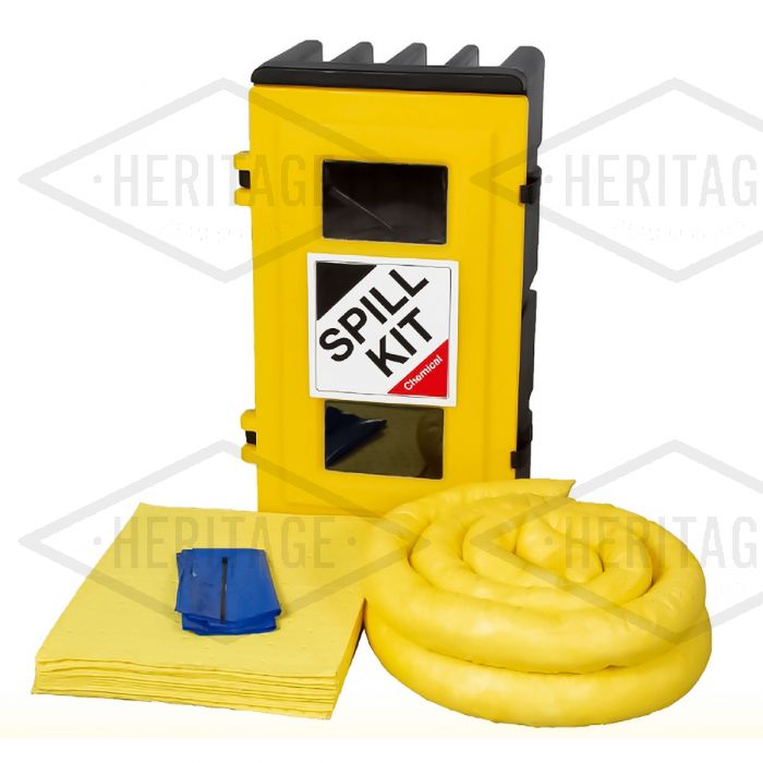 Chemical Spill Kit - Wall Cabinet - Absorbs 50L