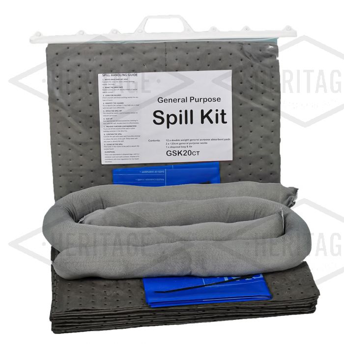 General Purpose Spill Kit - Clip-top Bag - Absorbs 20L