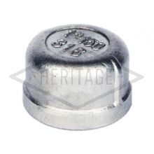 1 1/2" BSP S/Steel Round Cap 150 PSI