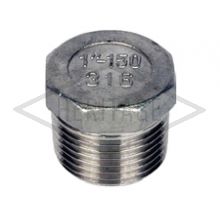 1" BSP S/Steel Hexagon Head Plug 150 PSI