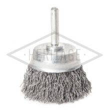 50mm Dia. Shaft Mounted Cup Brush 0.35mm Steel Wire