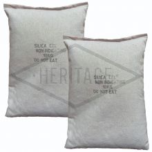 White Silica Gel In Sewn Cotton Bags : 2 x 10Kg Bags