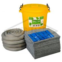 Universal Spill Kit - Plastic Drum - Absorbs 90L