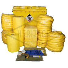 Chemical Spill Kit - Wheeled Bin - Absorbs 1100L