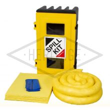 Chemical Spill Kit - Wall Cabinet - Absorbs 50L