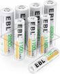 EBL Rechargeable 4x AA, 4x AAA Battery Set