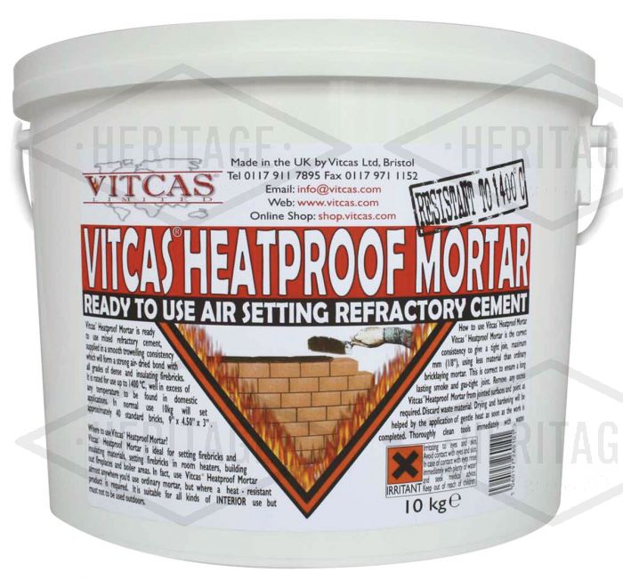 Heatproof Mortar 10KG Bucket